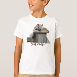 T-shirt L'écureuil gris de l'Est, juste Chillin' Funny T-s
