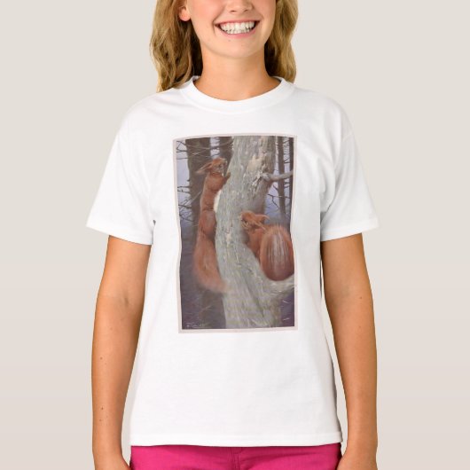 T-shirt L'ÉCUREUIL (Sciurus vulgaris) (Devant)