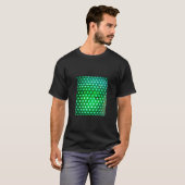 T-shirt LED-vert-lumières948 DISCO BALL NEON VERT FLUX F (Devant entier)