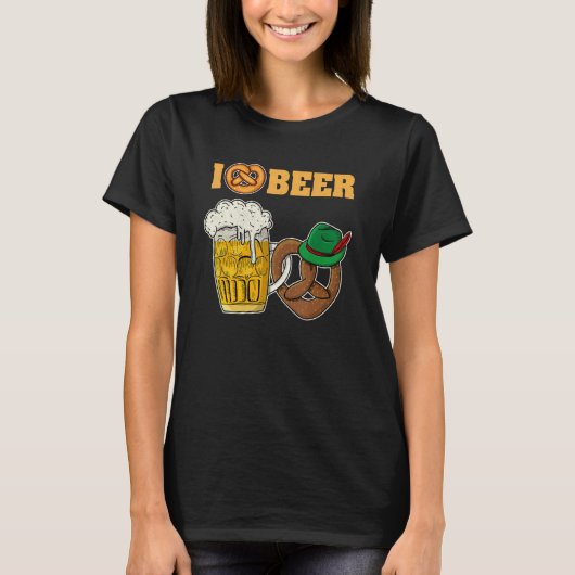 T-shirt Lederhosen Dirndl Beer Beer Mug Volksfest Bavaria (Devant)