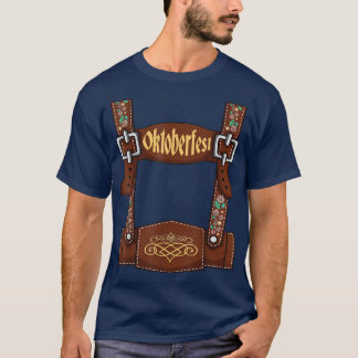 T-shirt Lederhosen Suspendants Oktoberfest Bavarian Munich
