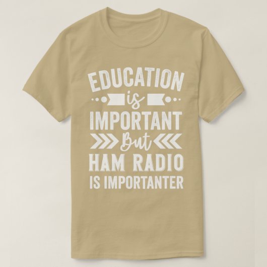 T-shirt L'Éducation Est Importante, Mais La Radio De Jambo (Design devant)