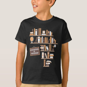 T-shirt L'éducation est la liberté Histoire noire afro-amé