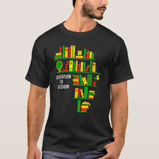 T-shirt L'éducation est le livre de la liberté lecteur Bla
