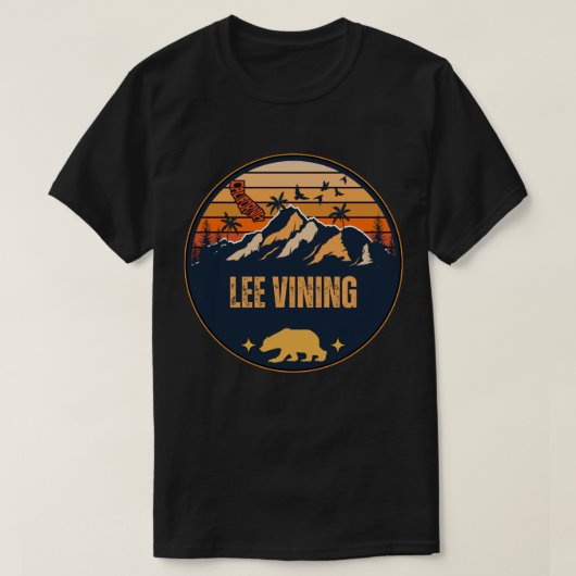 T-shirt Lee Vining, Californie (Design devant)