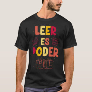 T-shirt Leer Es Poder Enseignant Espagnol Super Bilingue M