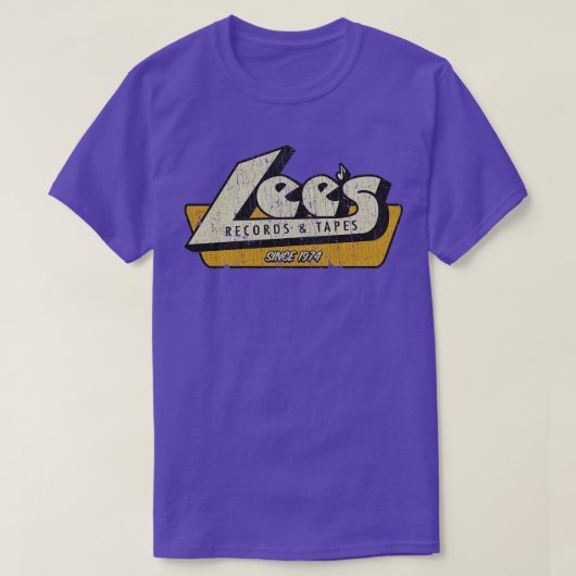 T-shirt Lees Records and Tapes 1974 (Design devant)