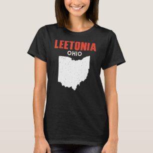 T-shirt Leetonia Ohio USA State America Travel Ohioan