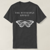 T-shirt L'effet papillon blanc (Design devant)