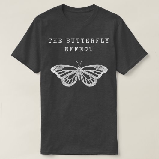 T-shirt L'effet papillon blanc (Design devant)