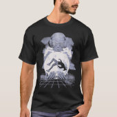 T-shirt L'Effondrement - Design Techno-Dystopian Streetwea (Devant)