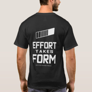 T-shirt L'effort prend forme Motivation pour l'entraînemen