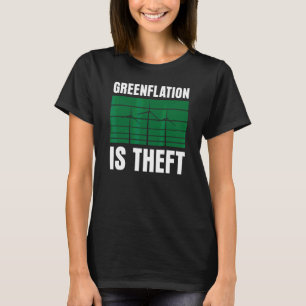 T-shirt L'Éflation Est Un Vol L'Inflation Énergétique Prix