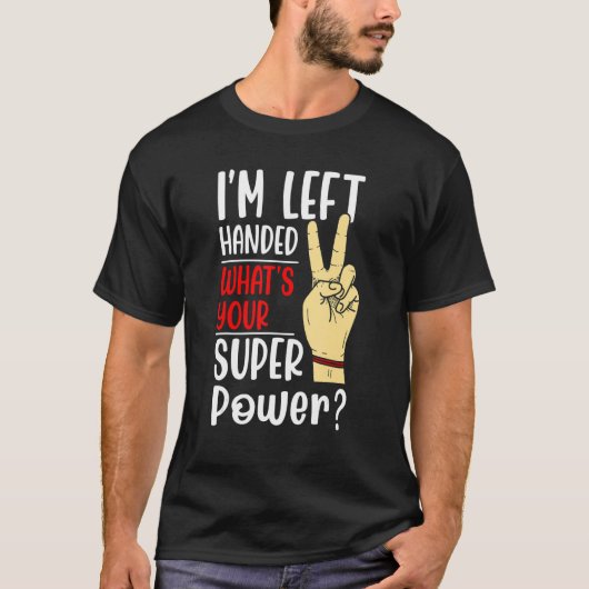 T-shirt left handed designs for proud lefty left handed 1 (Devant)