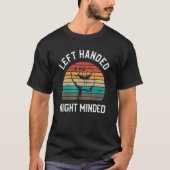 T-shirt Left Handed Right Minded Funny Lefty (Devant)