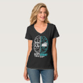 T-shirt Left Pi Right Pie Brain Math Geek Pi Day 1 (Devant entier)