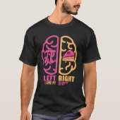 T-shirt Left Pi Right Pie Brain Math Geek Pi Day 2 (Devant)