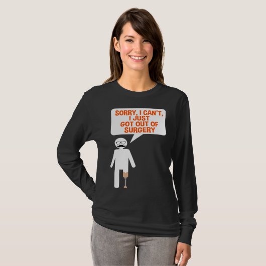 T-shirt Leg Prosthesis Quote for Falke Limb and Artificial (Devant entier)