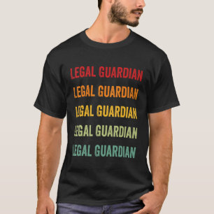 T-shirt Legal Guardian Rainbow Text Legal Guardian Colorf