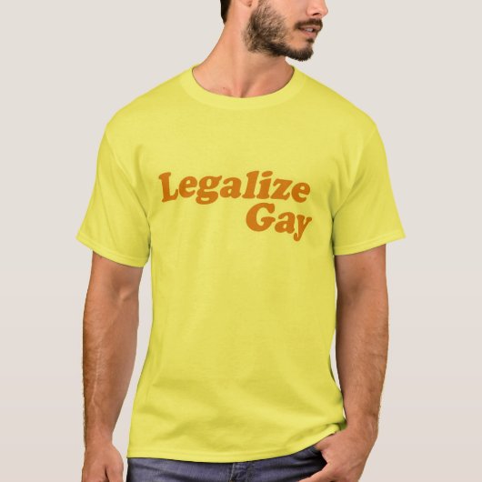 T-shirt Légaliser Gay (Devant)