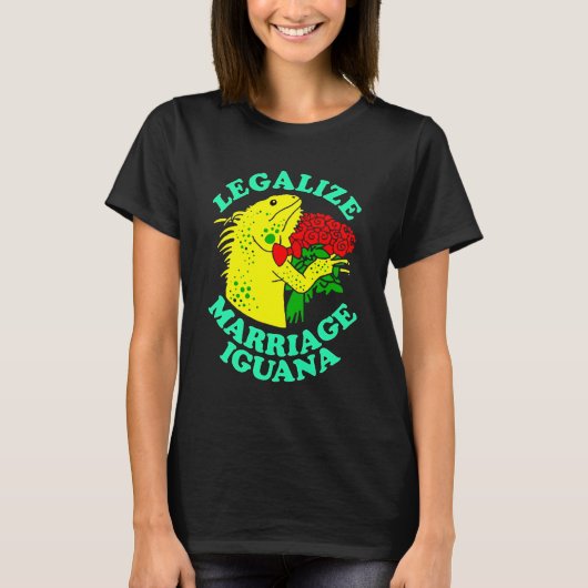 T-shirt Légaliser le mariage Iguana (Devant)