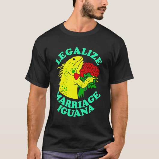 T-shirt Légaliser le mariage Iguana (Devant)