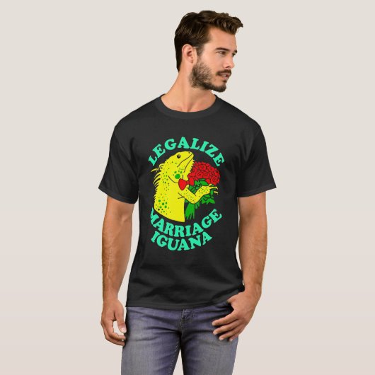 T-shirt Légaliser le mariage Iguana (Devant entier)