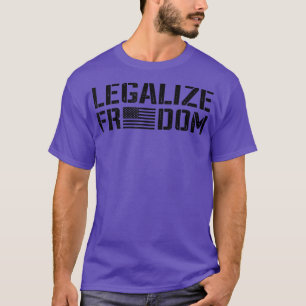 T-shirt Légaliser LibertéDroits américains Drapeau américa