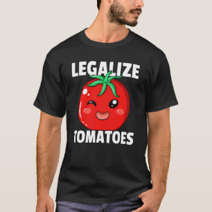 T-shirt Légaliser Tomato Marinara Funny Jardinage Rouge