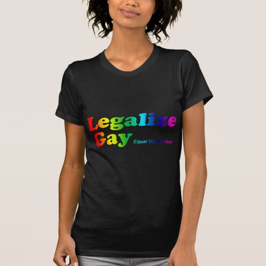 T-shirt Légalisez l'homosexuel (Devant)