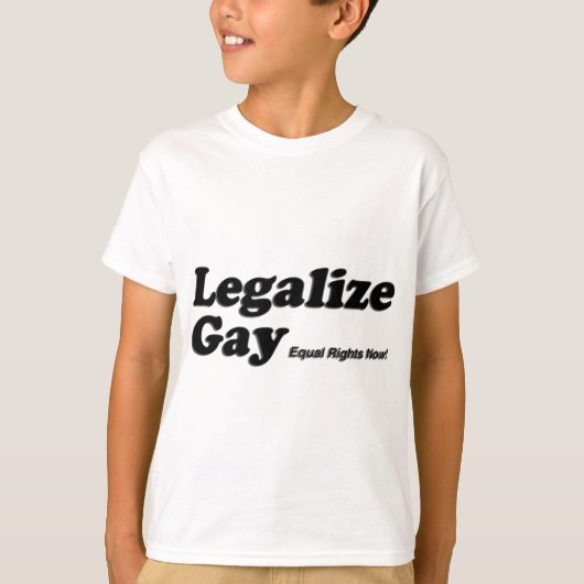 T-shirt Légalisez l'homosexuel (Devant)