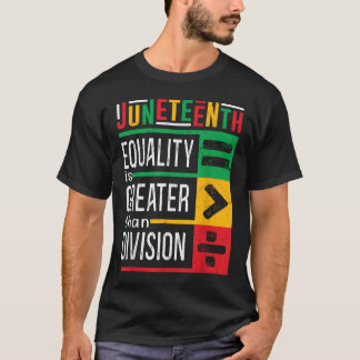 T-shirt L'Égalité Au Xe Jury Est Plus Grande Que La Divisi
