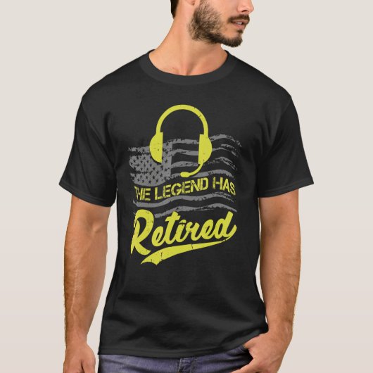 T-shirt Legend 911 Dispatcher Retired Retirement (Devant)
