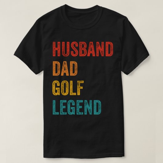 T-shirt Legend de golf papa mari (Design devant)