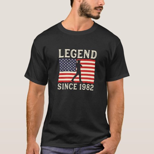 T-shirt Legend Golfer depuis 1982 Golfer Golf Player (Devant)