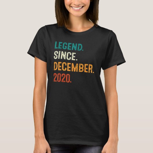 T-shirt Legend Since December 2020 (Devant)
