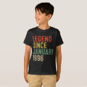 T-shirt Legend Since January 1996 30th Birthday 30 Year Ol (Devant entier)