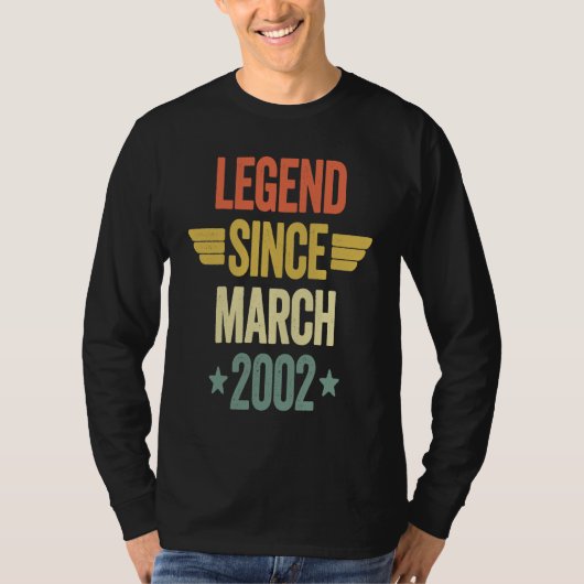 T-shirt Legend Since March 2002 (Devant)
