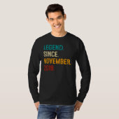 T-shirt Legend Since November 2018 4th Birthday 4 Years O (Devant entier)