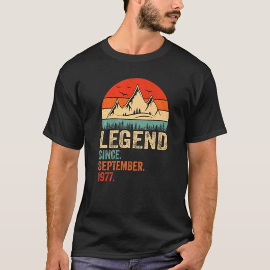 T-shirt Legend Since Septembre 1977 (Devant)