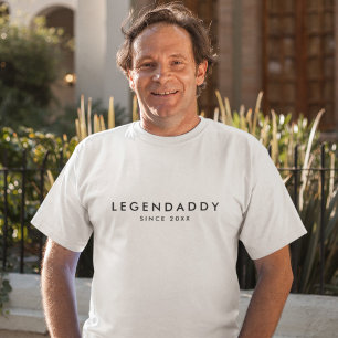 T-shirt Legendaddy since for Legendary Dads minimalist 