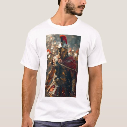 T-shirt Légendaire 300 Guerriers spartiates combattant les (Devant)