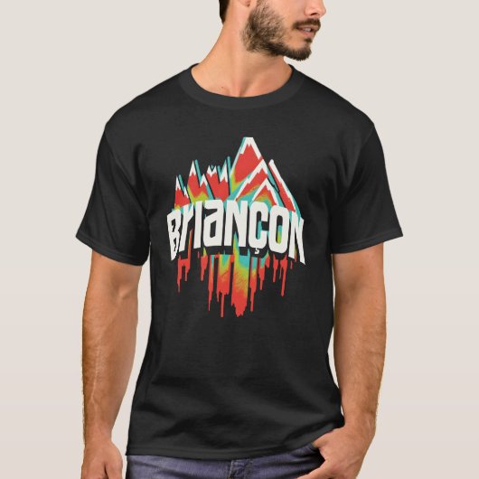 T-shirt légendaire de ski Briançon (Devant)