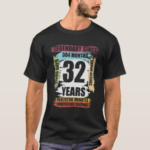 T-shirt Légendaire depuis 1988 32e anniversaire Awesome 32
