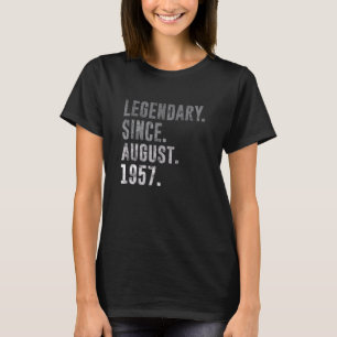 T-shirt Légendaire depuis août 1957 65e anniversaire Vinta