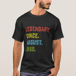 T-shirt Légendaire Depuis Août 1958 65Th 65