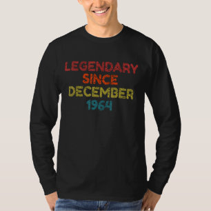 T-shirt Légendaire depuis décembre 1964 Anniversaire rétro