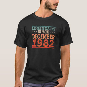 T-shirt Légendaire depuis décembre 1982 Rétro Epic Awesome