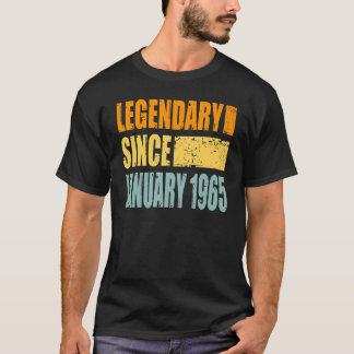 T-shirt Légendaire Depuis Janvier 1965