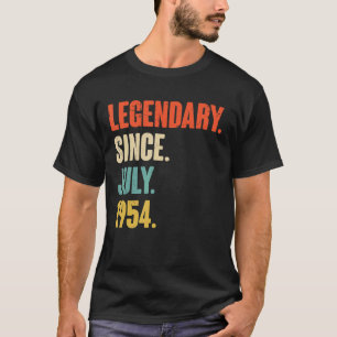 T-shirt Légendaire depuis juillet 1954 68 ans 68e annivers